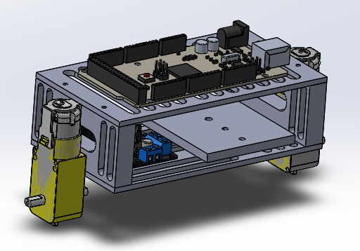 CAD of self-balancing robot