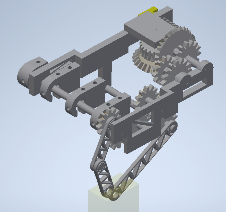 CAD of hand gear train